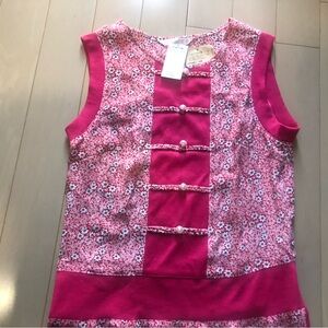 Oriental Floral Pink Midi Dress ChungSum